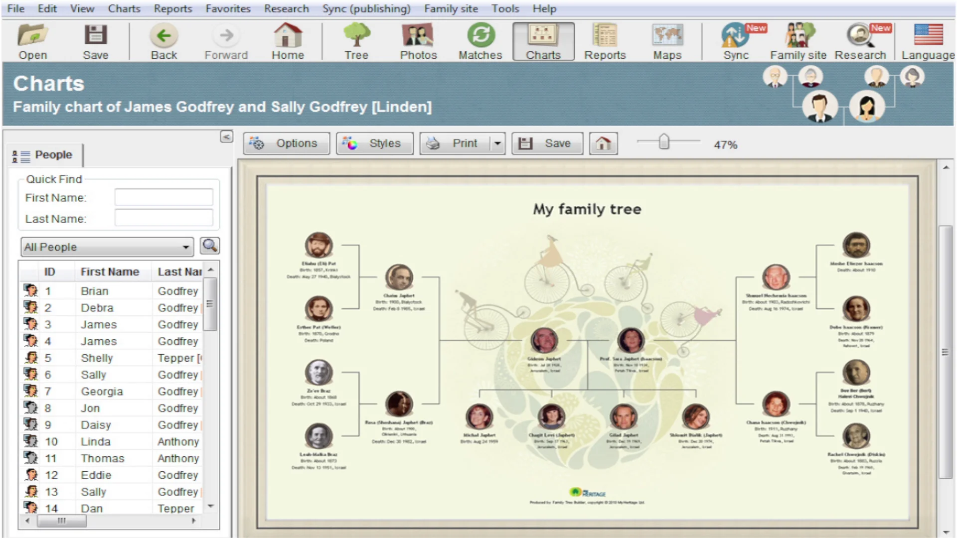 How to use Family Tree Builder