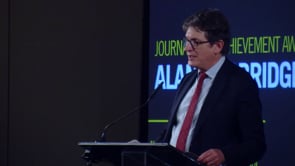 Alan Rusbridger Receives Journalistic Achievement Award