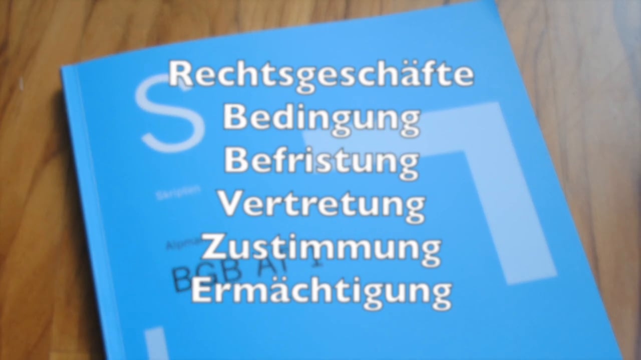 Alpmann Schmidt - BGB AT 1 On Vimeo