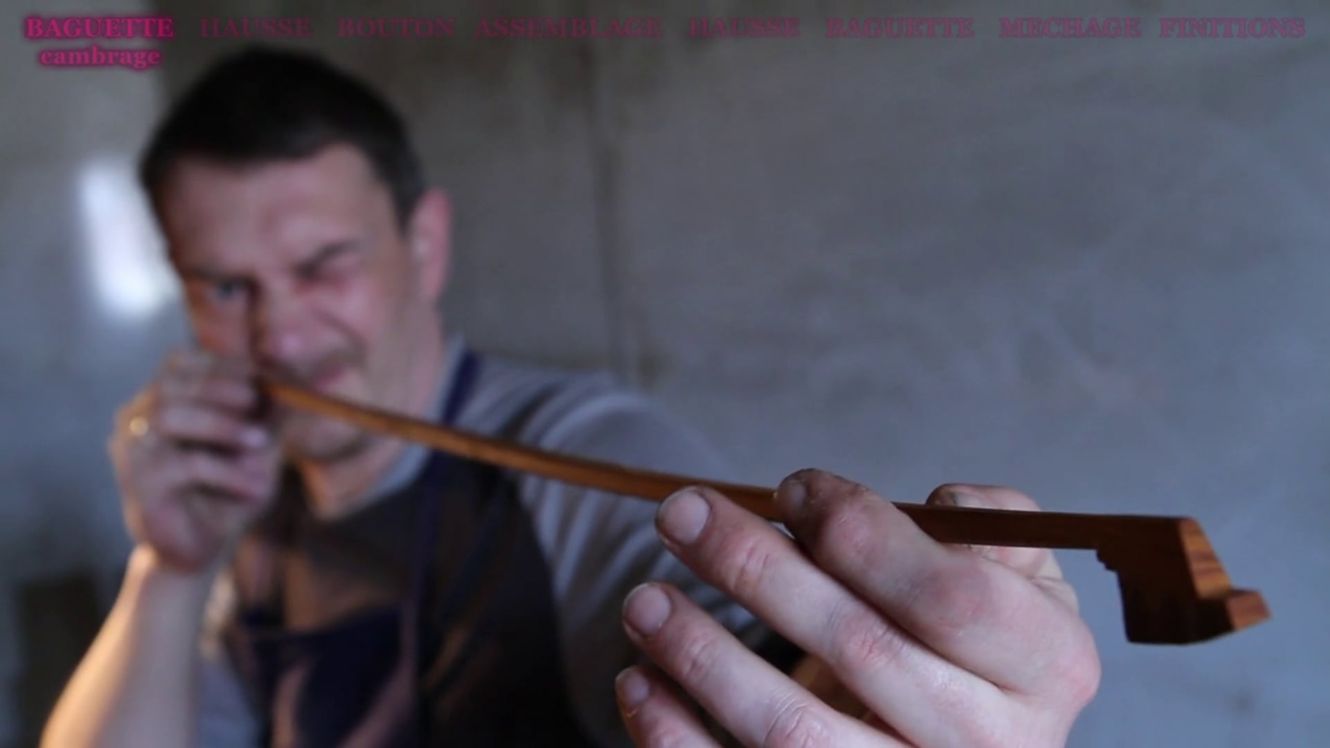 FABRICATION D'UN ARCHET