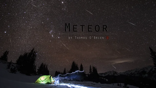 perseid meteor shower time lapse