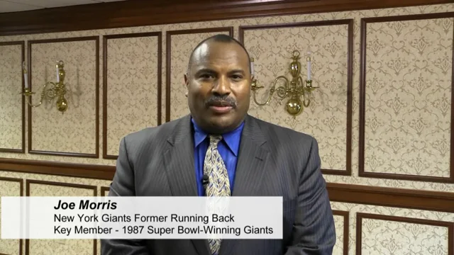 Joe Morris - New York Giants former Running Back, key member of 1987 Super  Bowl-winning Giants on Vimeo