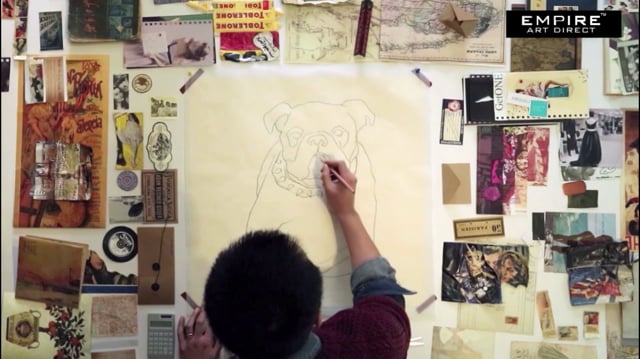 "Antique Biplane #2" Dimensional Graphic Collage Framed Under Glass Wall Art video thumbnail