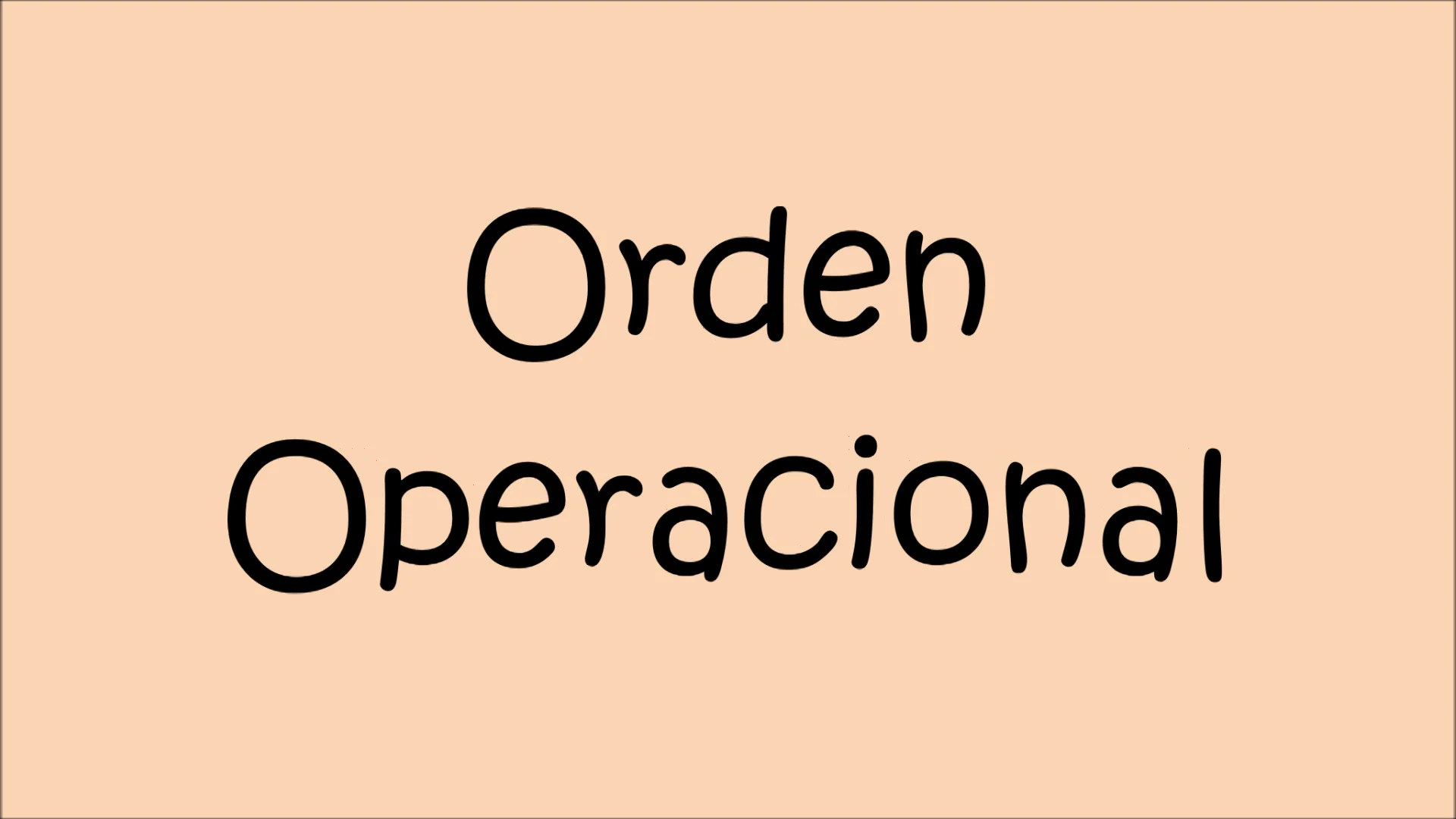 Orden Operacional on Vimeo