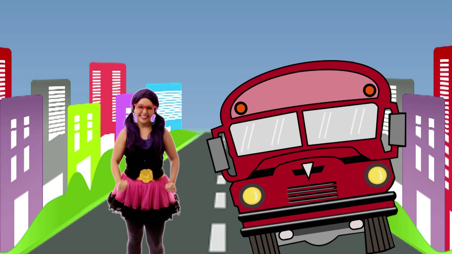 Wheels on the Bus Nursery Rhyme Song on Vimeo