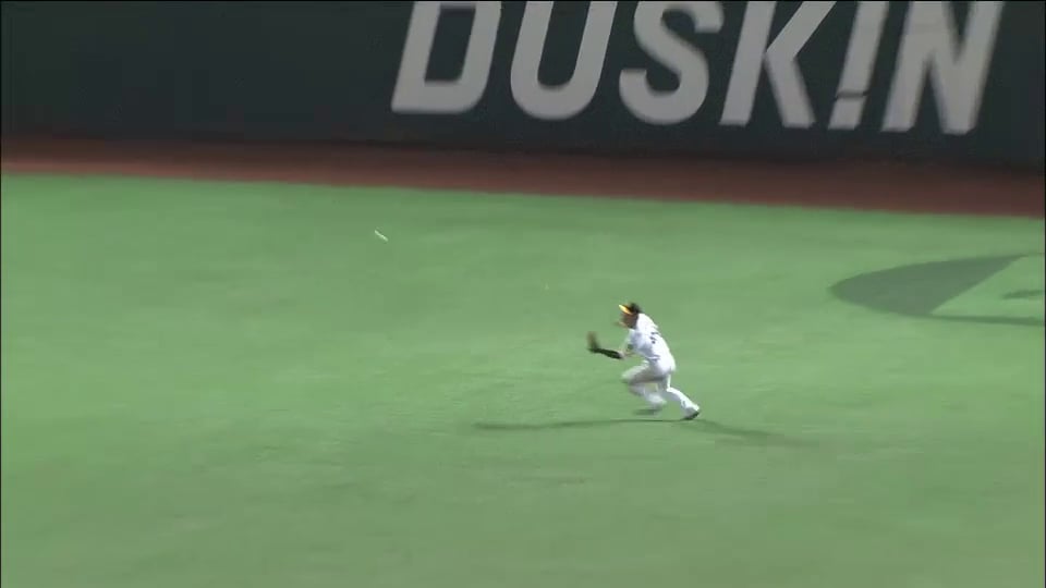 6回表 ホークス長谷川がスライディングキャッチ!! 好守で貢献!! 2014/6/1 H-S