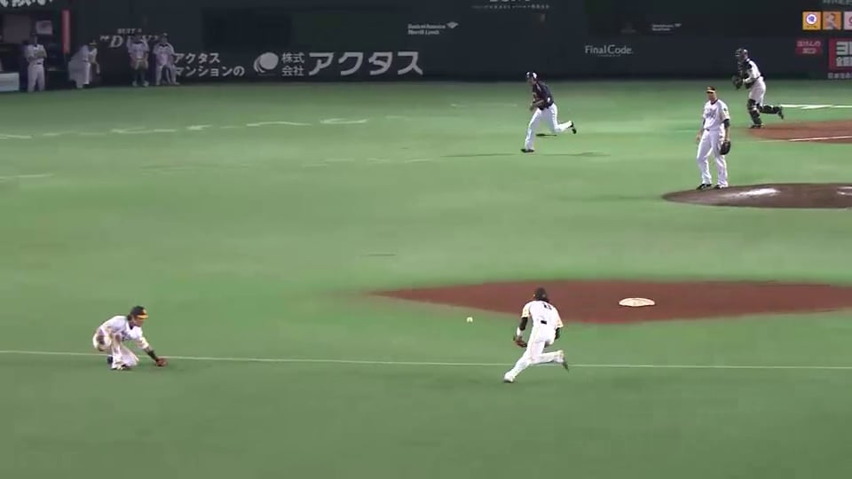 9回表 ホークス・今宮が好プレー!! 軽快な動きでヒット性の当たりを処理 2014/6/1 H-S