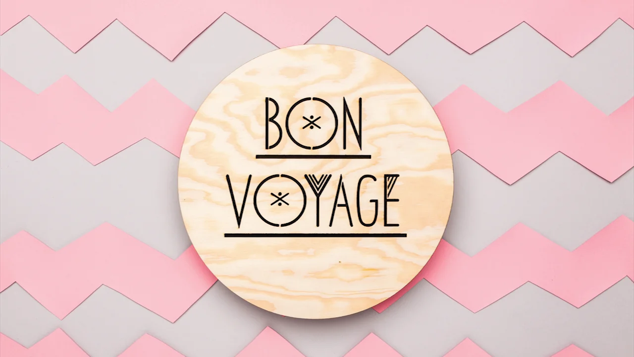 Bon Voyage. Bon Voyage надпись. Бон Вояж картинки. Рисунок bon Voyage.