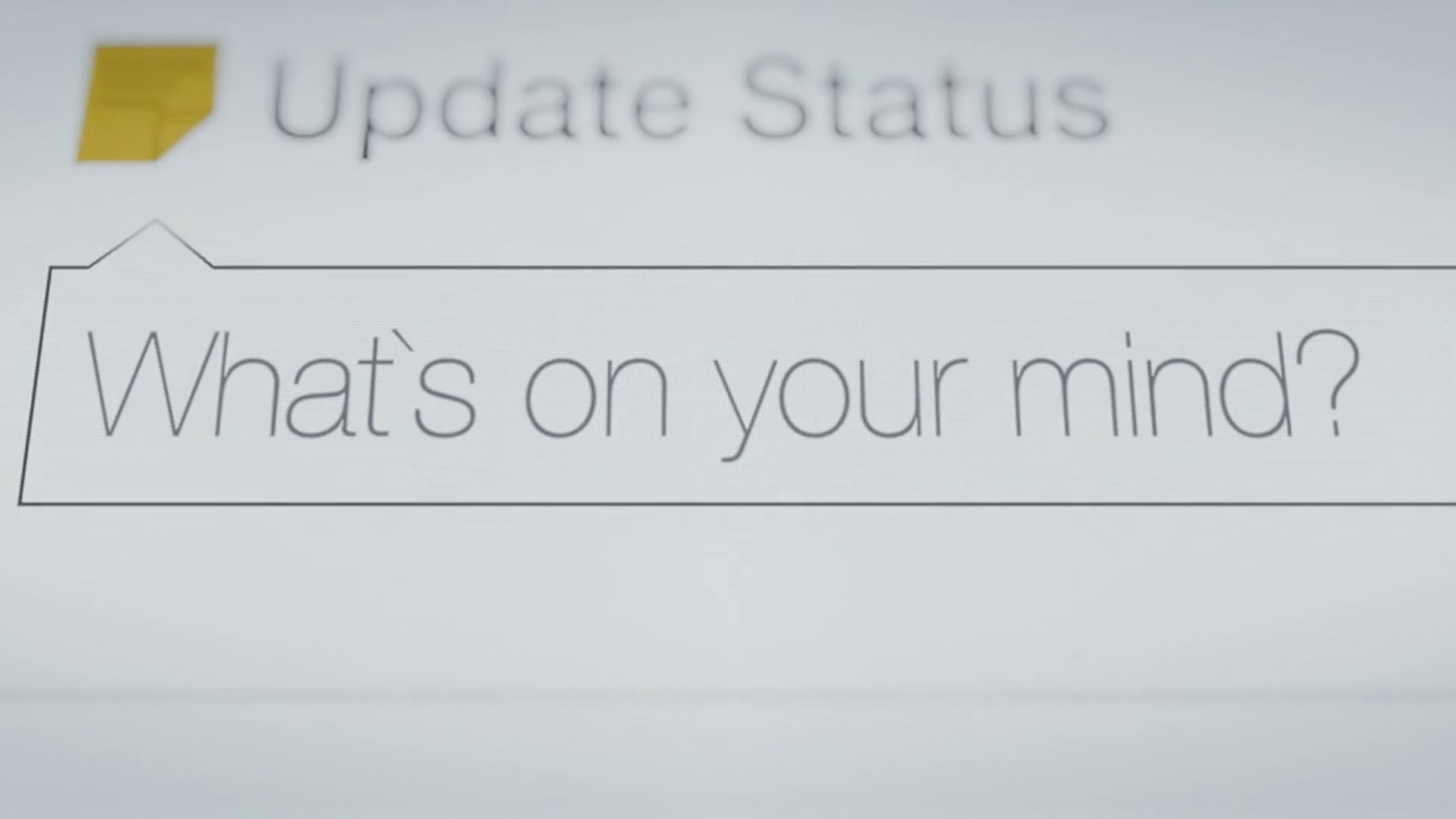 2. What's On Your Mind?