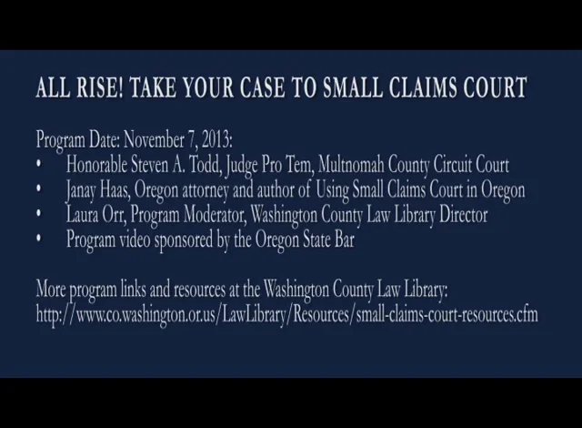 Los Angeles Small Claims Evidence Submission Procedure