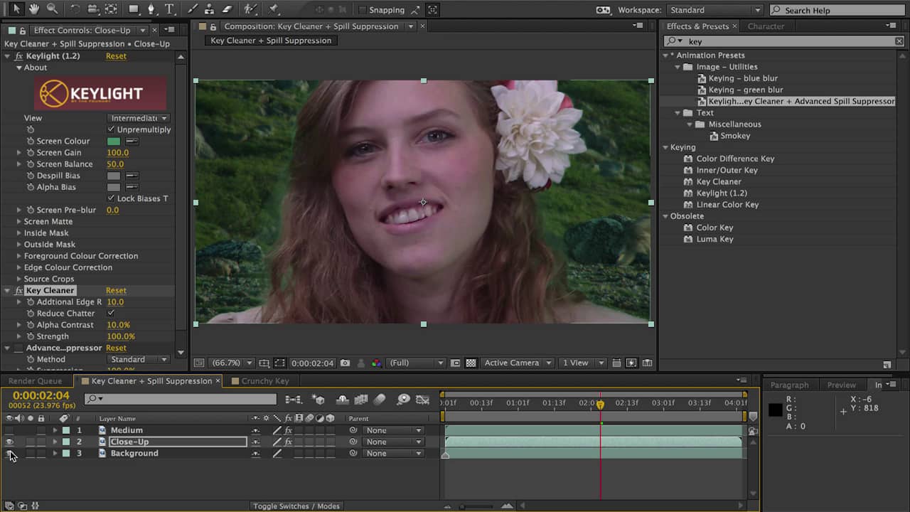 Adobe AE CC 2014 Key Cleaner + Spill Suppressor on Vimeo