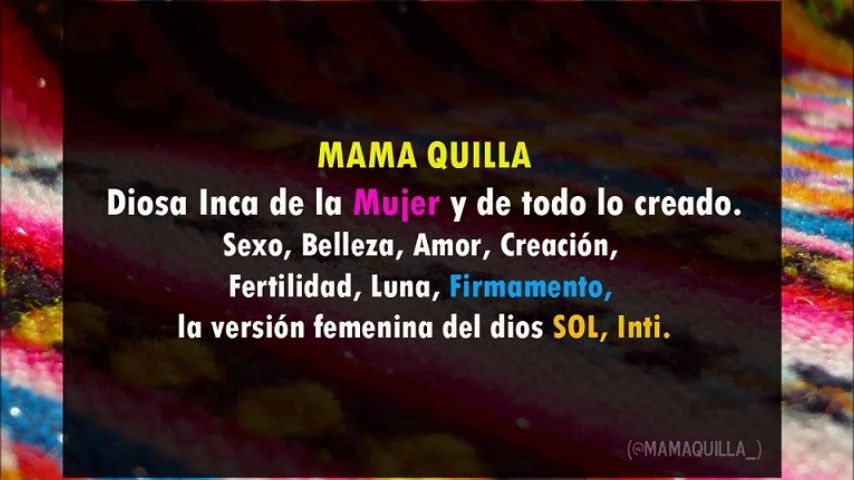 mama quilla diosa de la luna inca