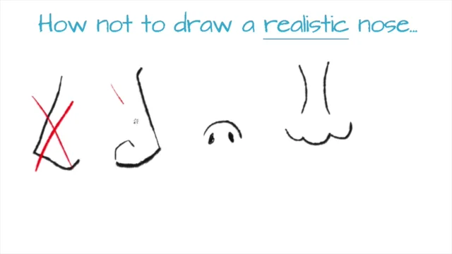how to draw noses step by step for beginners