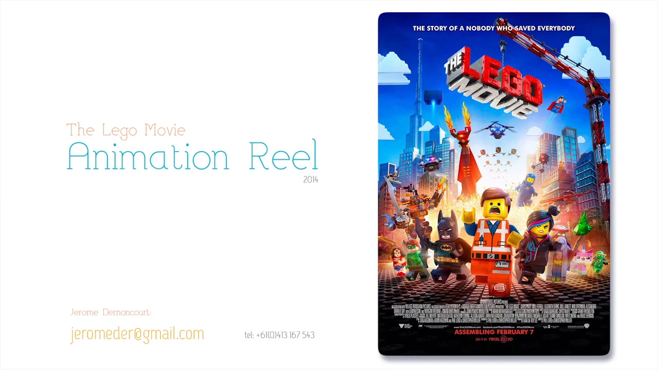 The Lego Movie - Animation Reel on Vimeo