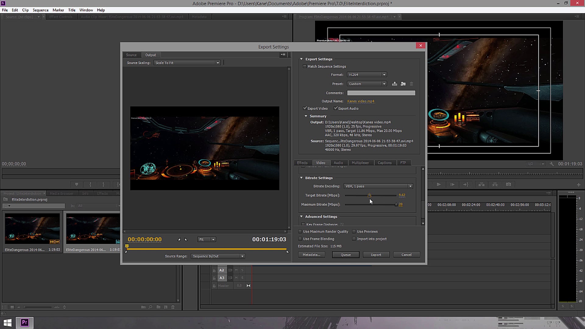 Rendering In Adobe Premier on Vimeo