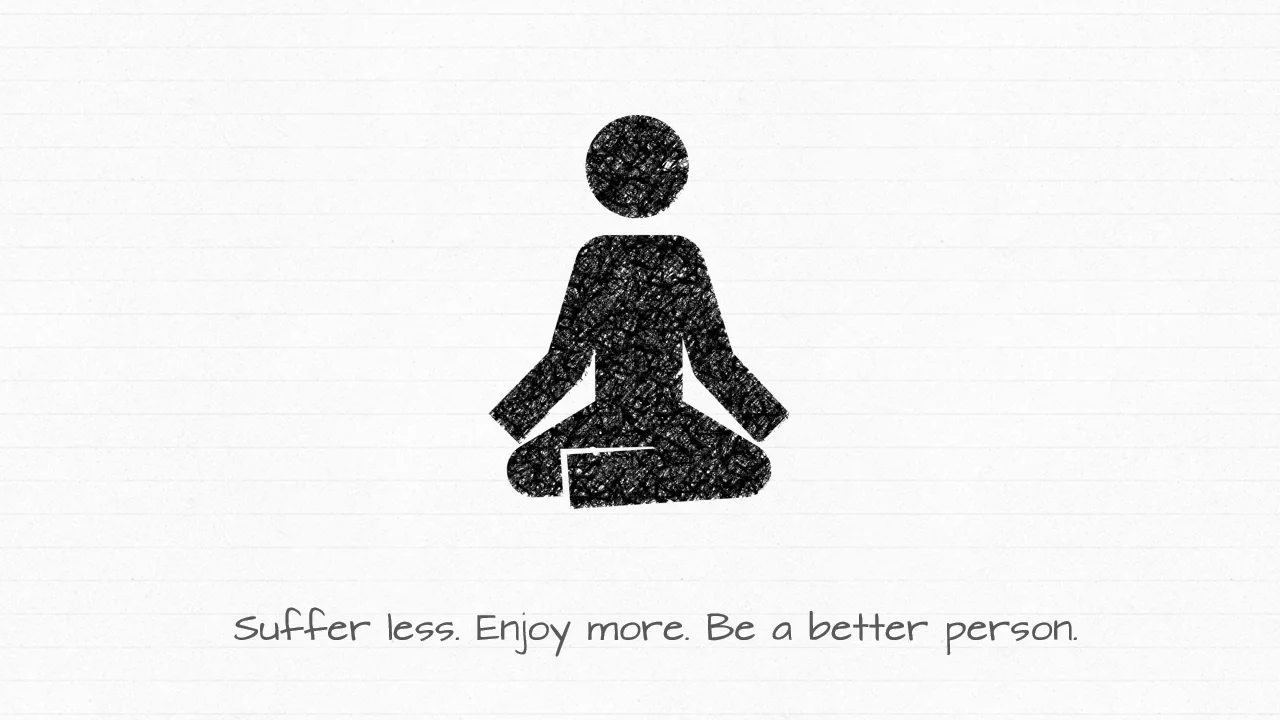 Enjoy less. Mindfulness person