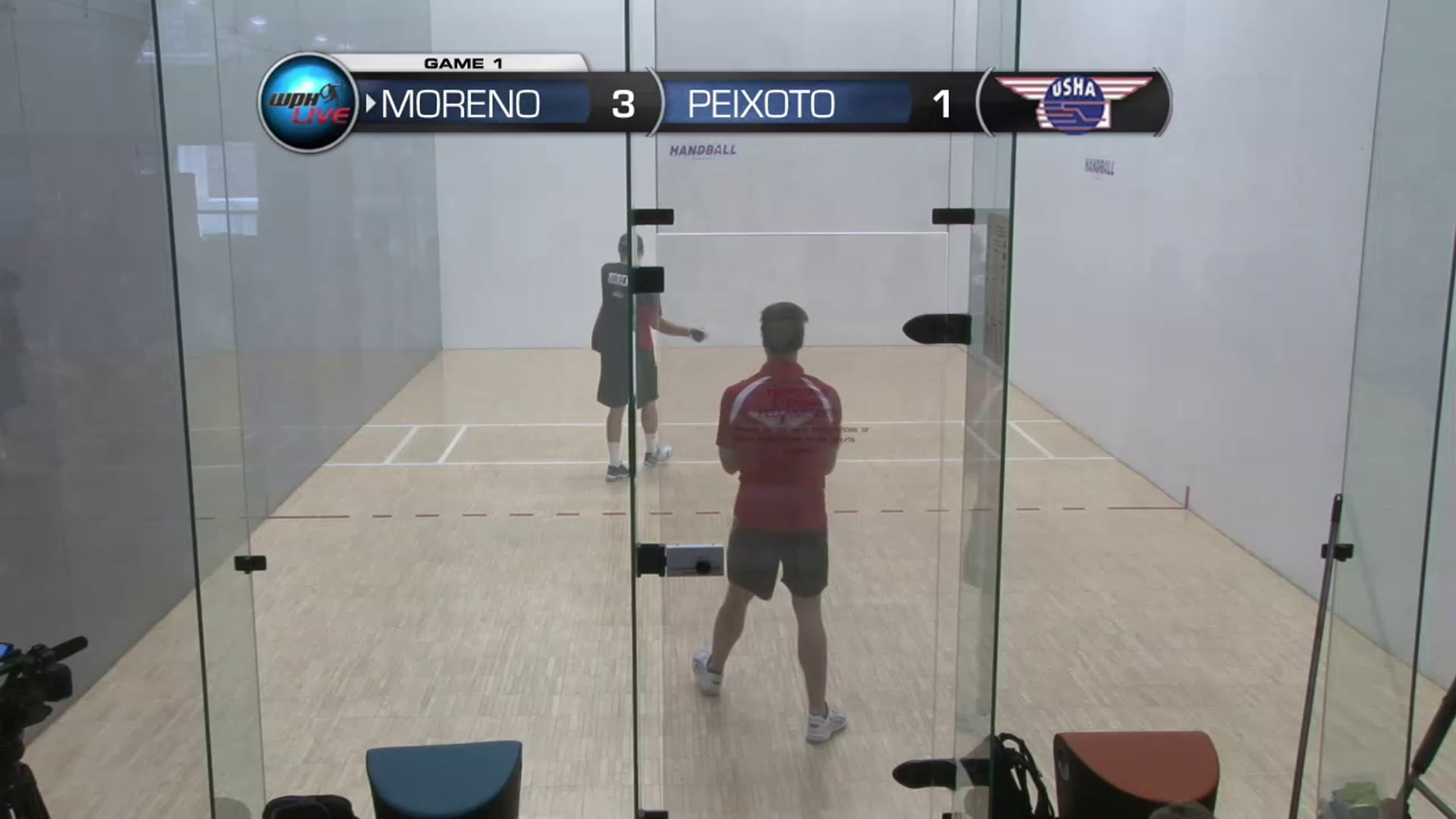 2014 USHA 4 WALL NATIONALS MENS SGLS SEMIS PEIXOTO VS MORENO