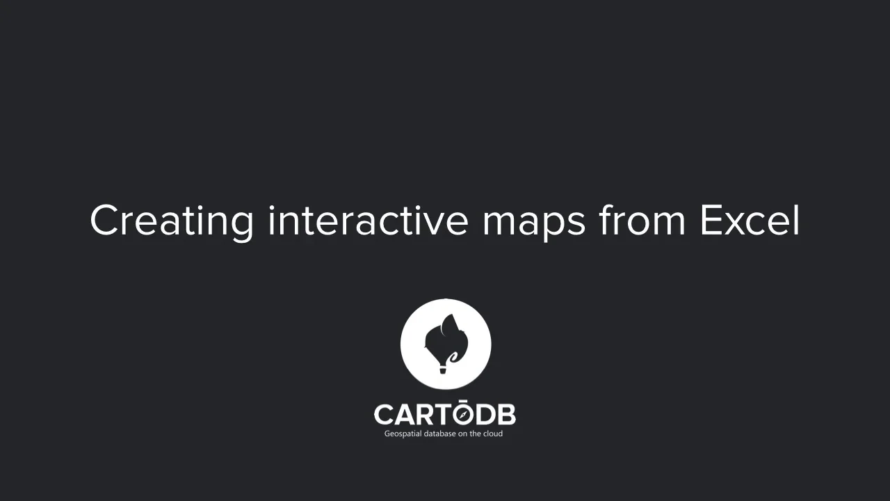 Create interactive maps from Excel data