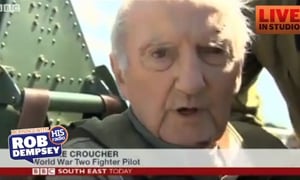 91 Year Old Veteran Flies Spitfire