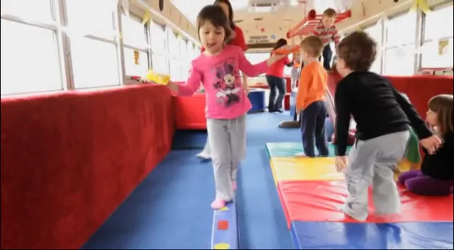 A file picture taken on 6 August 2010 shows children working out on  machines at the children's gym club 'Cool Kids' in the South Hessian town  of Buettelborn, Germany. The machines have