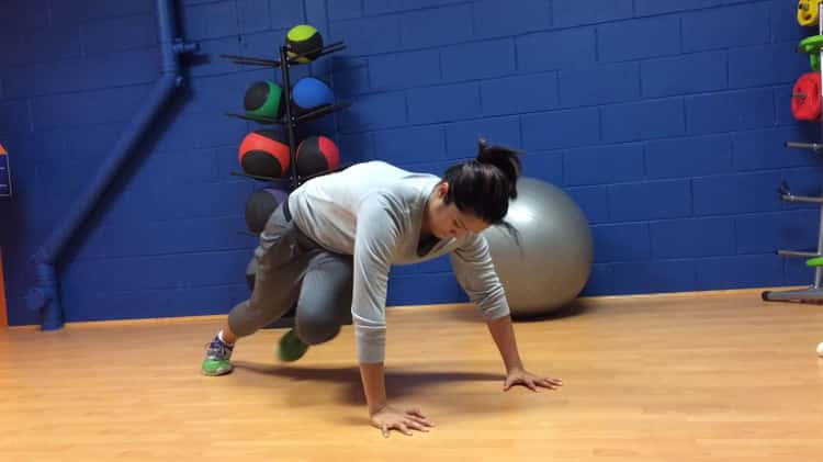 Lateral mountain climber online exercise