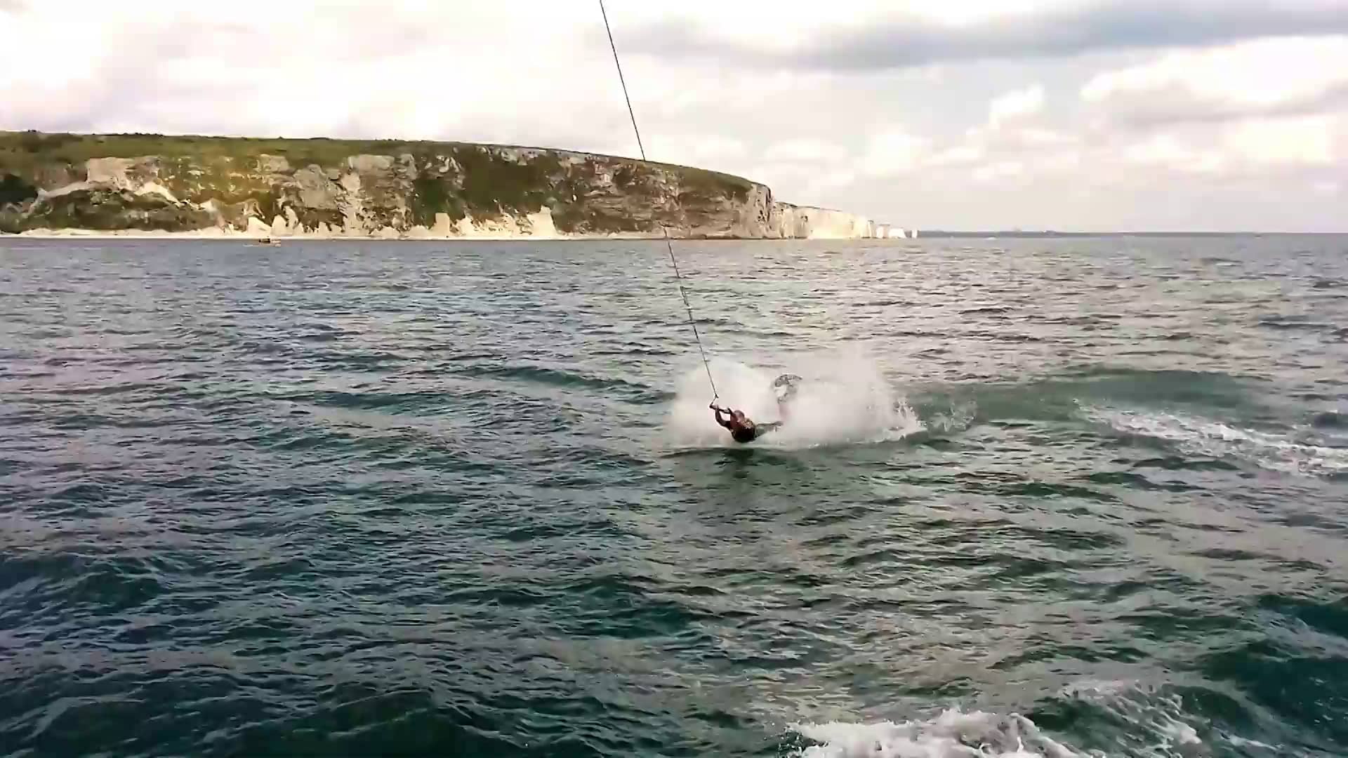 Wakeboarding RALEY behind 57ft yacht in Poole on Vimeo