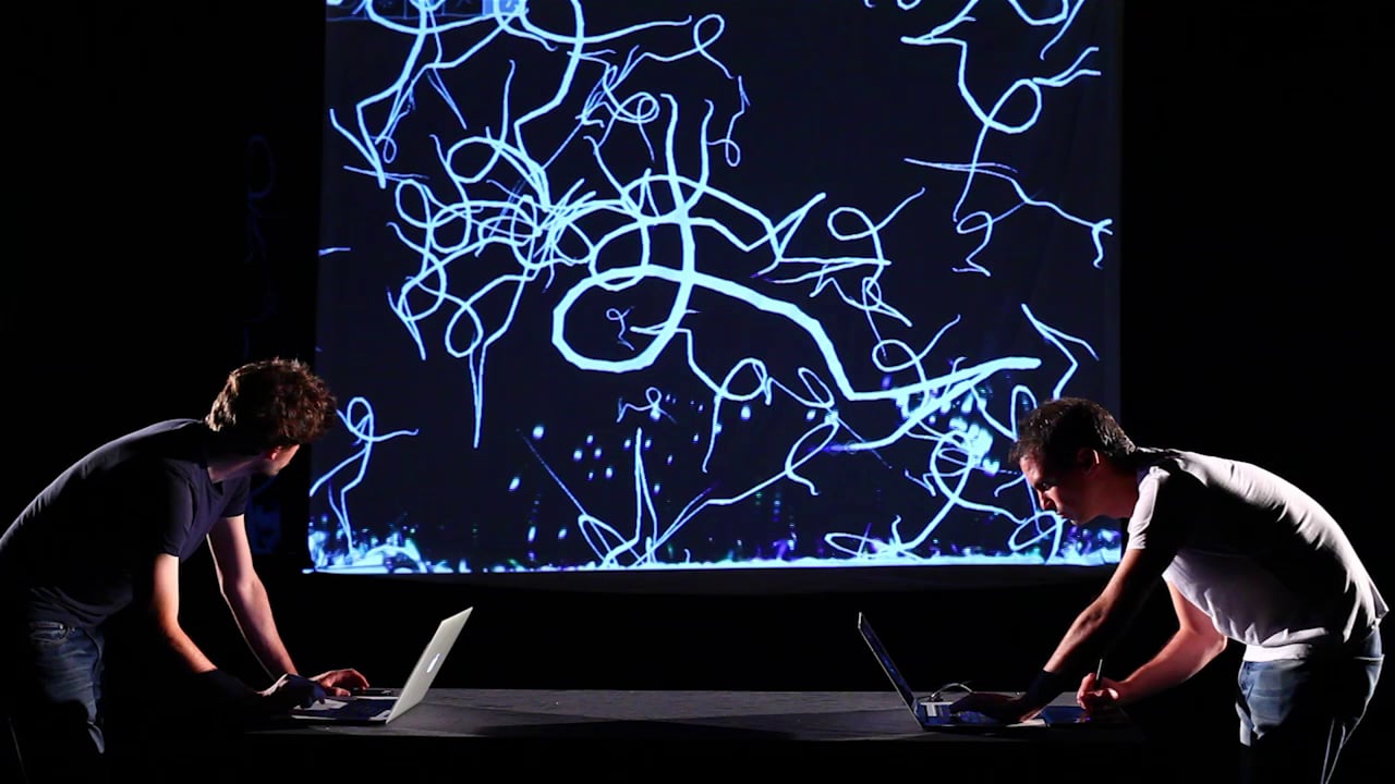 Screenshot of “Duet for Coder and a Sketcher”