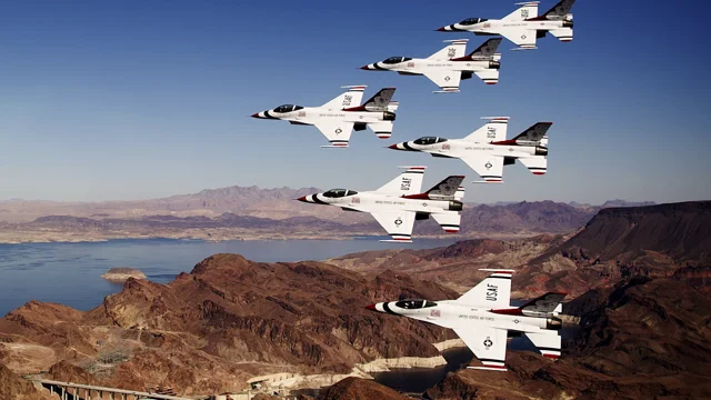 Thunderbirds perform the MLB All-Star Game flyover