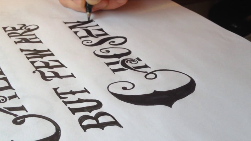 Chosen - Time lapse hand lettering on Vimeo