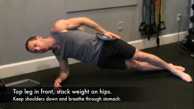 Adductor plank with lower leg flexion on Vimeo