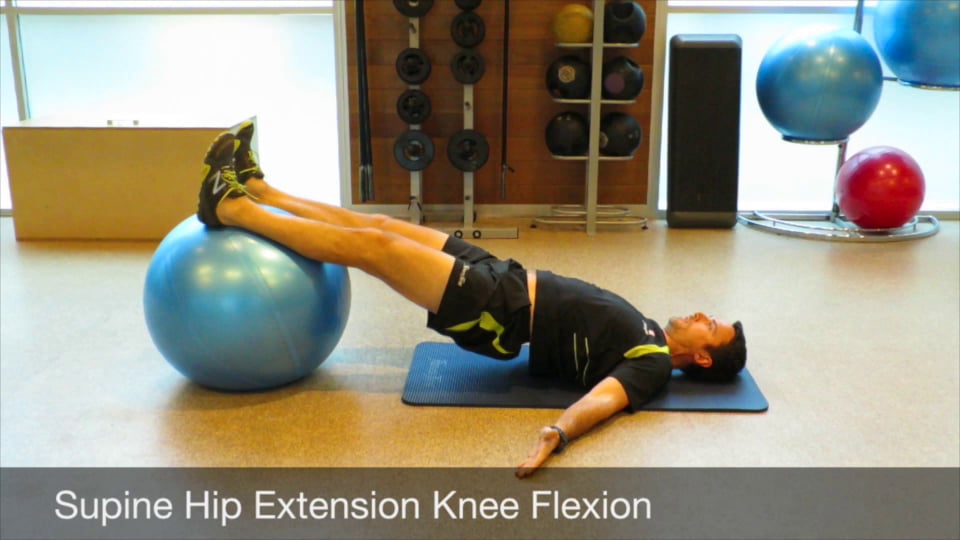 12 Week Development Swiss Ball Supine Hip Extension with Knee Flexion