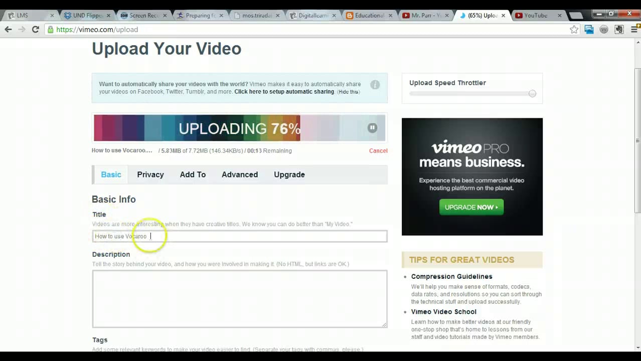 Upload Videos To Vimeo On Vimeo