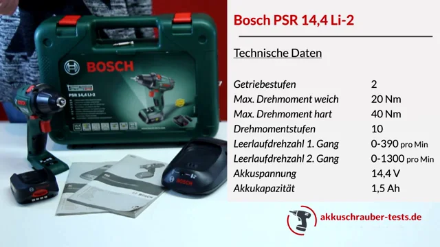 Test Akkuschrauber Bosch Home and Garden PSR 18 LI-2 Expert on Vimeo