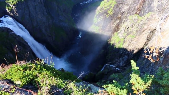 Vøringfoss Waterfall - 182 Meters-597 Feet
