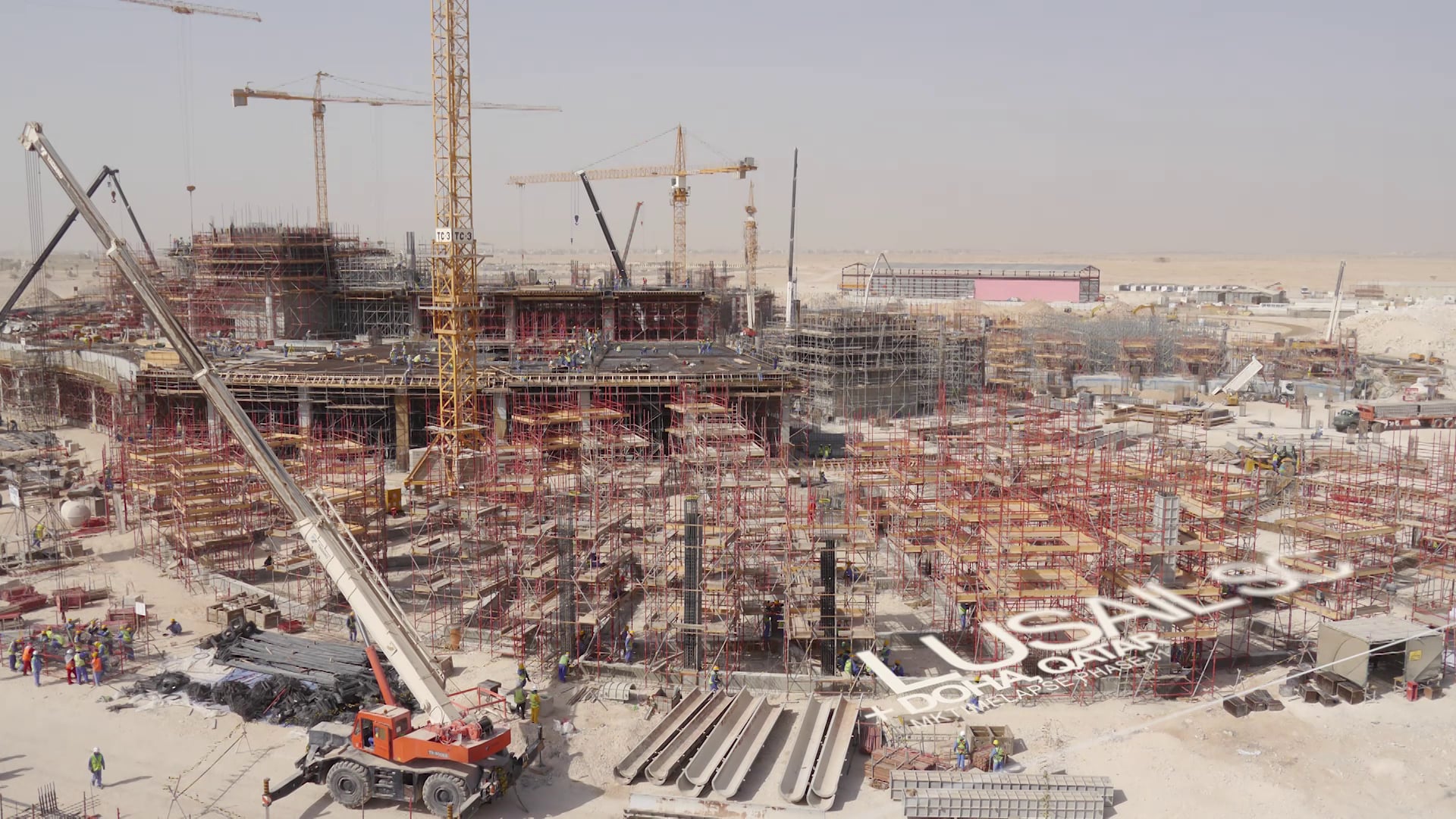 Lusail SC Construction Timelapse Phase 01