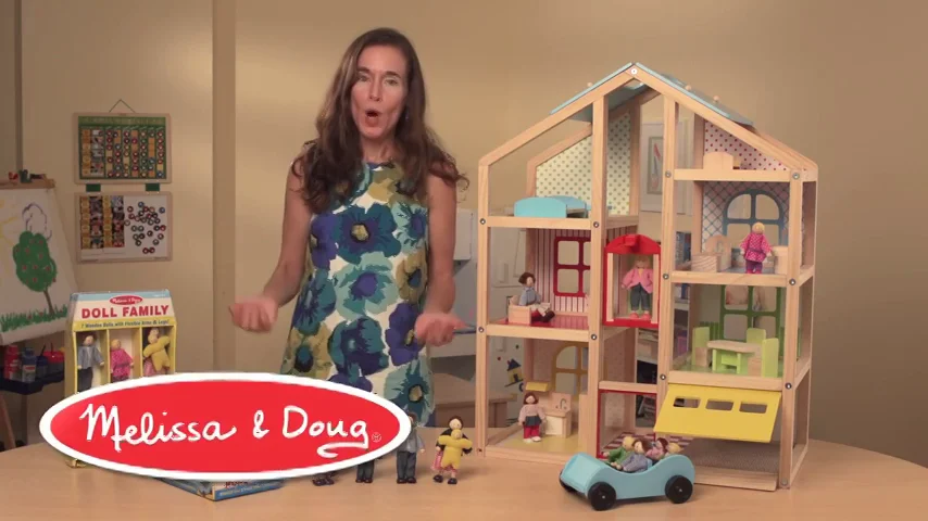 Melissa and doug shop hi rise dollhouse