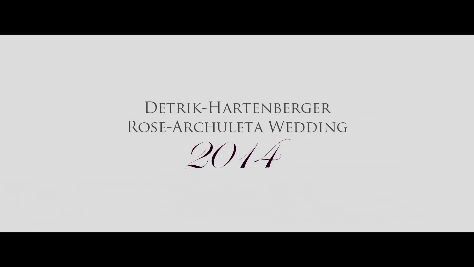 Galen & Davina's Wedding Video