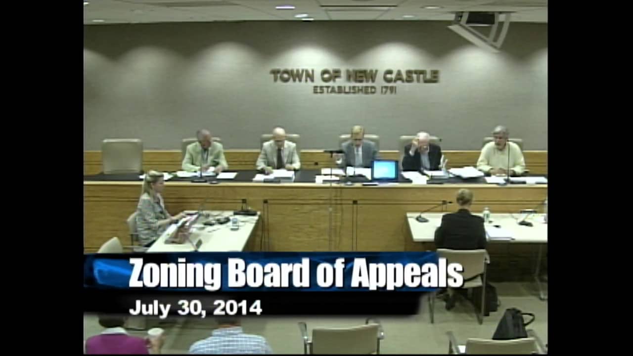 Town of New Castle Zoning Board Meeting 7/30/14 on Vimeo