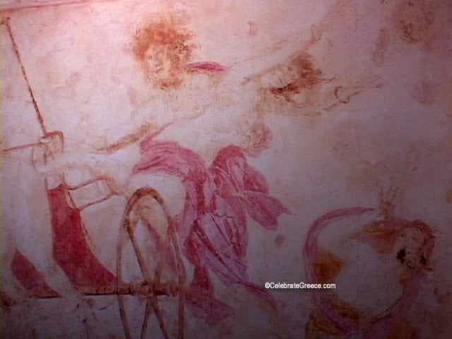 hades abducting persephone wall painting
