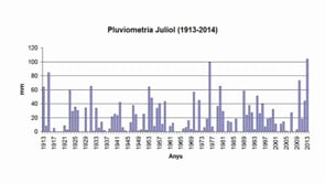 El juliol més plujós del segle