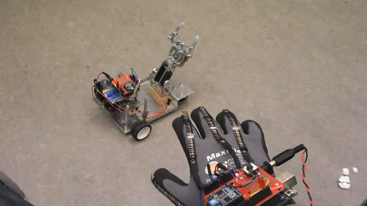 Hand motion controlled robotic hot sale arm