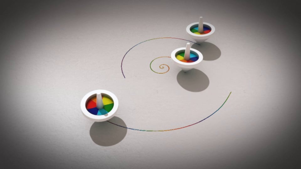 Spinning Top Newton's disc on Vimeo