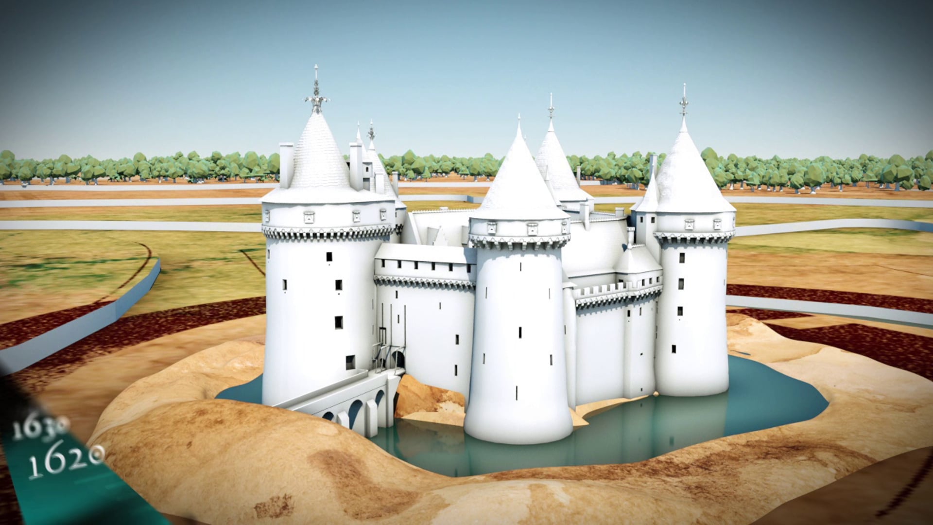 Restitution 3d : le château de la Hunaudaye