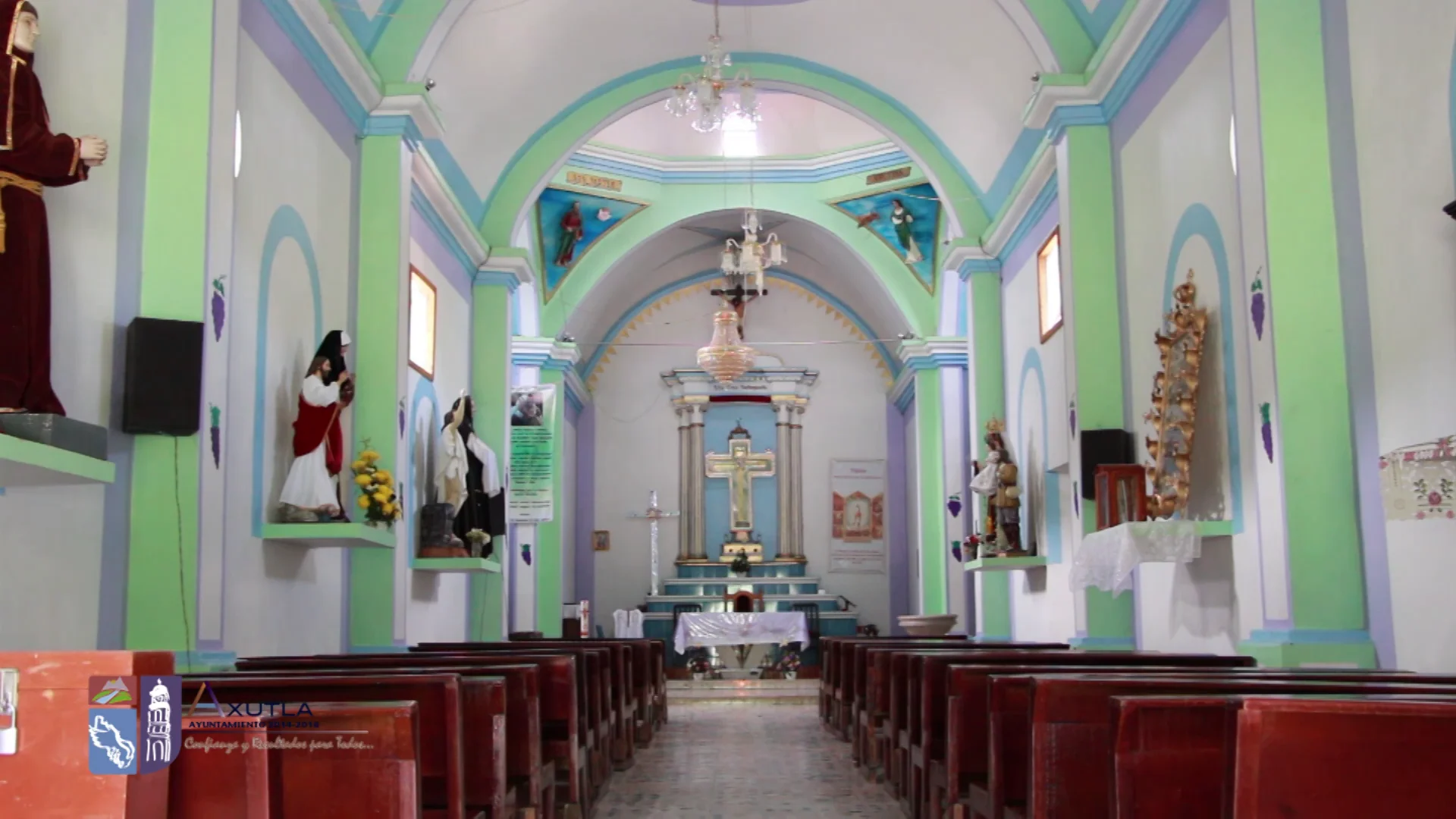 Iglesia De la Santa Cruz ubicada en Huehuepiaxtla Axutla Puebla