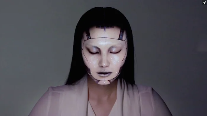 OMOTE / REAL-TIME FACE TRACKING & PROJECTION MAPPING  