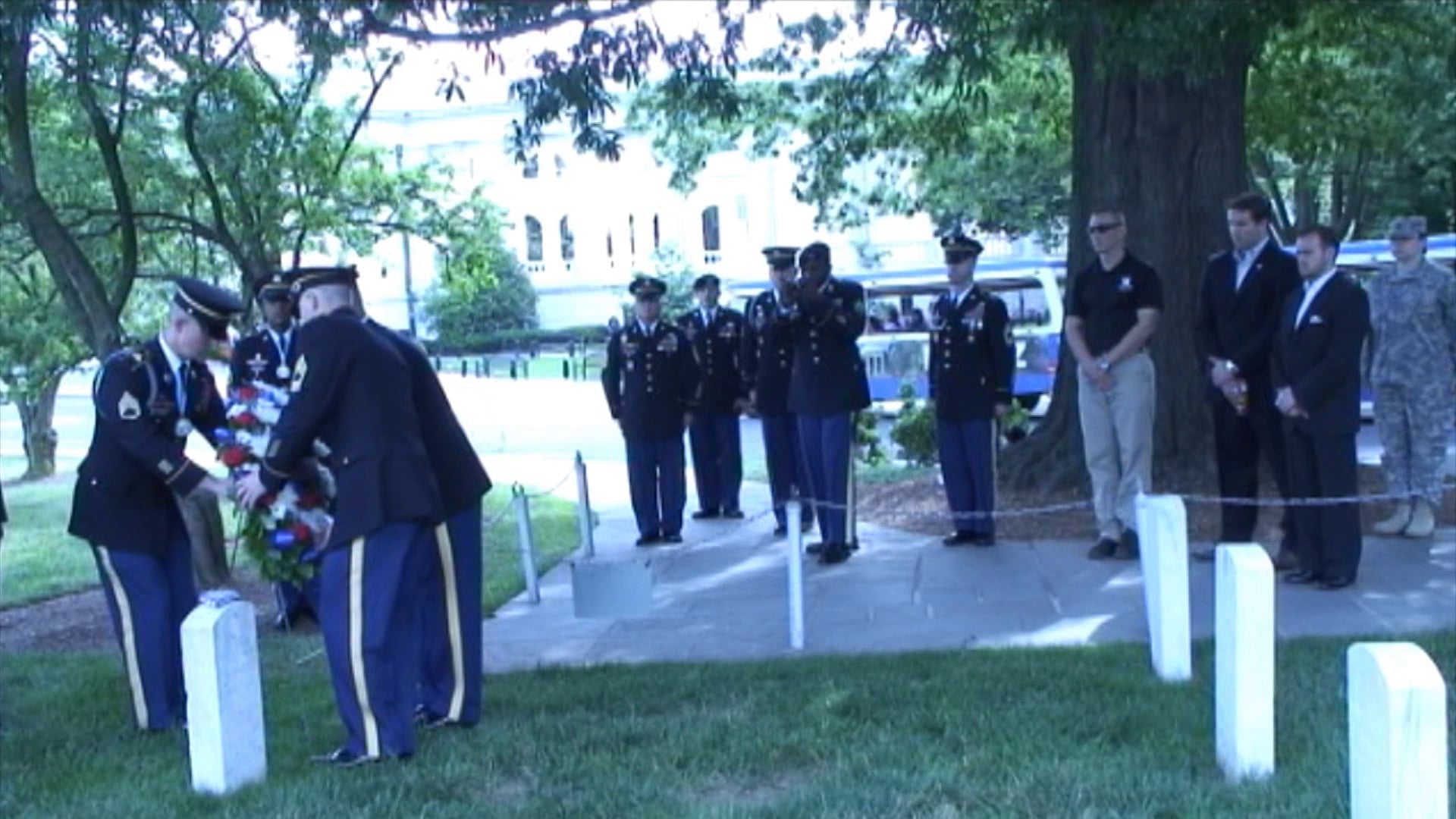 Audie Murphy Memorial Service at Arlington National Cemetery on Vimeo