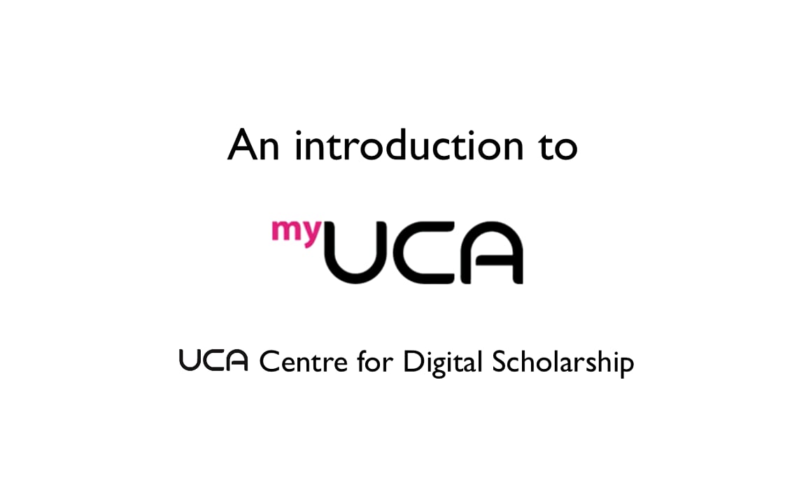 myUCA: induction for students on Vimeo