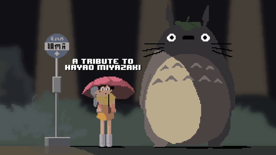Omaggio a Hayao Miyazaki "Pixel Art"
