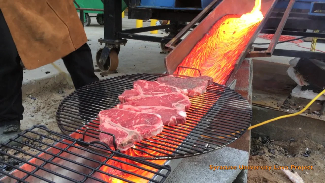 Geologists Use Molten Lava To Grill Up Some Steaks - Forums