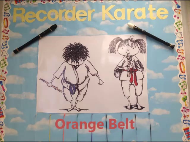 recorder karate orange belt